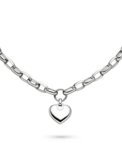 s.Oliver Damen Armband - Chunky Heart in silber
