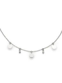 s.Oliver Damen Armband - Coins in silber