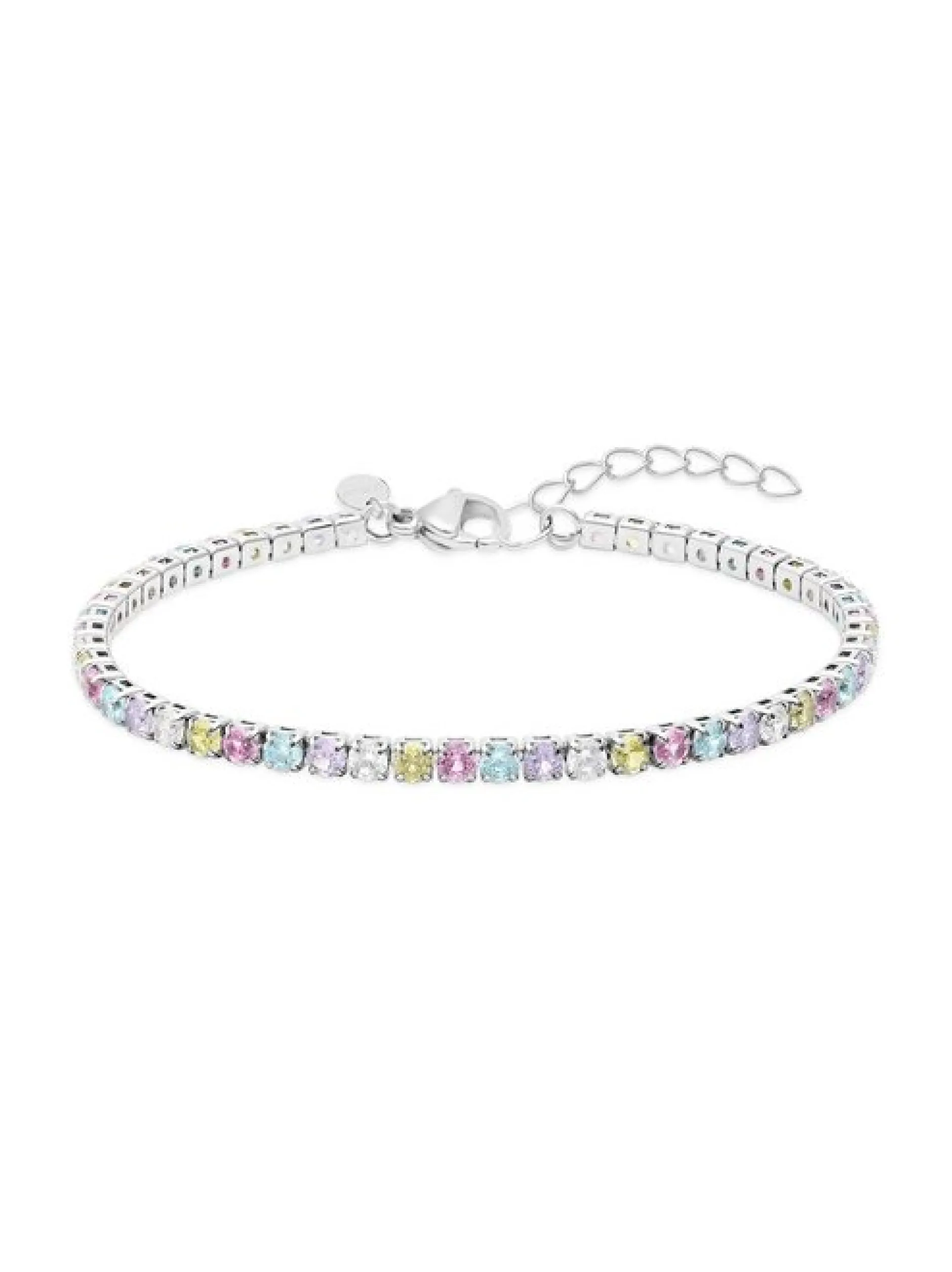 s.Oliver Damen Armband - Stone Row in hellblau