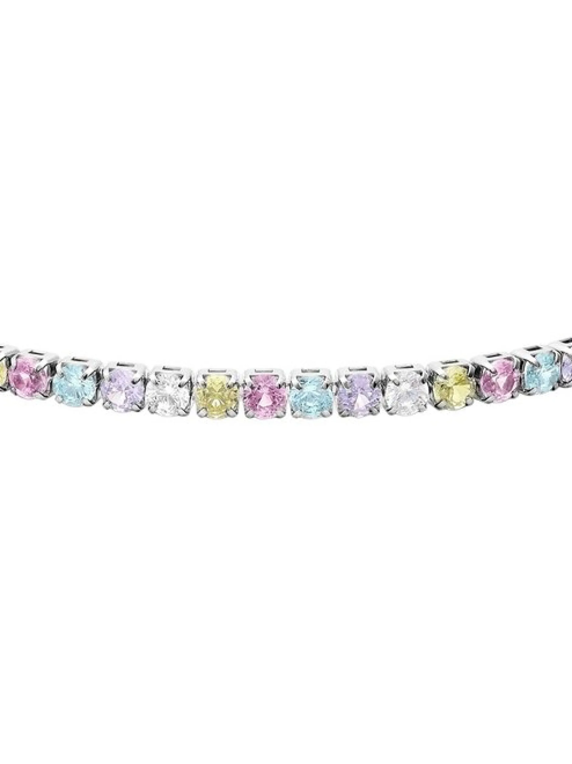 s.Oliver Damen Armband - Stone Row in hellblau