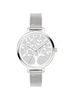 s.Oliver Damen Armbanduhr - Charming Time in silber