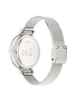 s.Oliver Damen Armbanduhr - Charming Time in silber