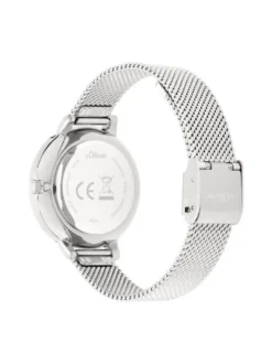 s.Oliver Damen Armbanduhr - Lovely Time in silber