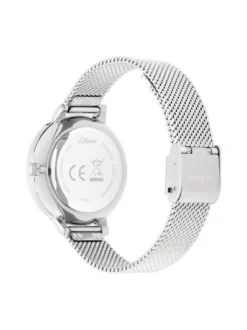 s.Oliver Damen Armbanduhr - Lovely Time in silber