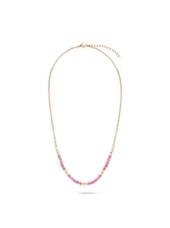 s.Oliver Damen Halskette - Colorful Beads in roségold