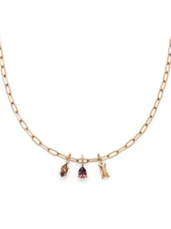 s.Oliver Damen Halskette - Elegant Stones in roségold