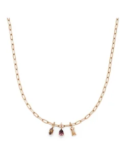 s.Oliver Damen Halskette - Elegant Stones in roségold
