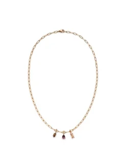 s.Oliver Damen Halskette - Elegant Stones in roségold