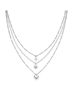s.Oliver Damen Halskette - Summer Charms in silber