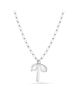 s.Oliver Damen Halskette - Tag and Pearl in silber
