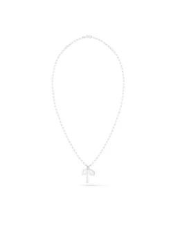 s.Oliver Damen Halskette - Tag and Pearl in silber