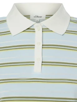 s.Oliver Damen Poloshirt in hellblau oliv