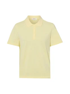 s.Oliver Damen Poloshirt in zitrone - Ärmel: kurzarm