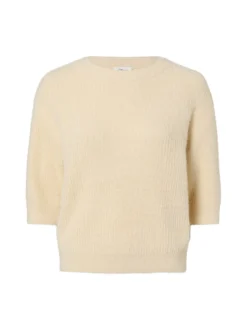 s.Oliver Damen Pullover in sand - Ausschnitt: Rundhals