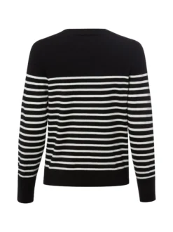 s.Oliver Damen Pullover in schwarz weiß - Ärmel: langarm