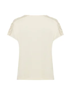 s.Oliver Damen Shirt in sand - Ausschnitt: V-Ausschnitt