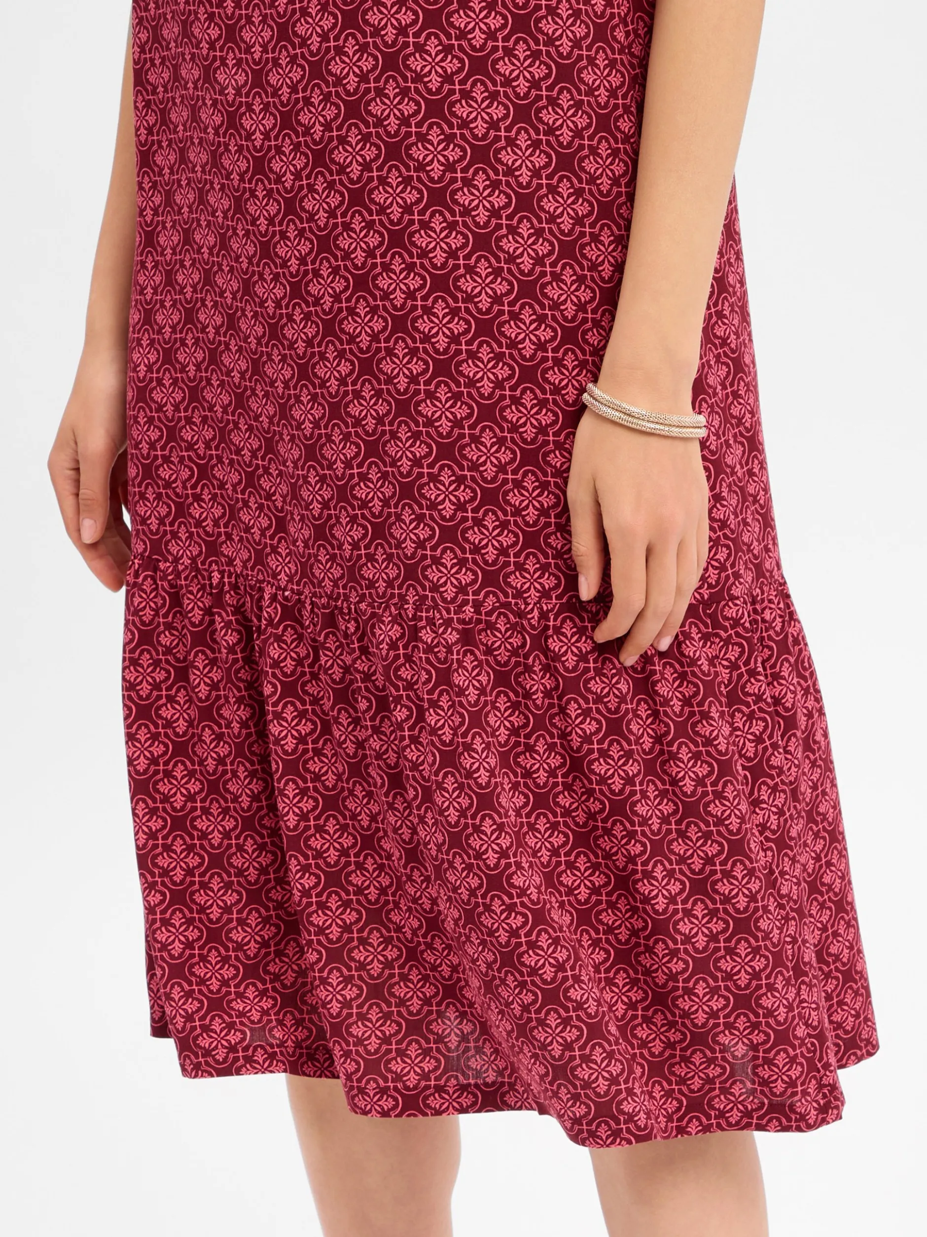 s.Oliver Damen Sommerkleid in bordeaux pink