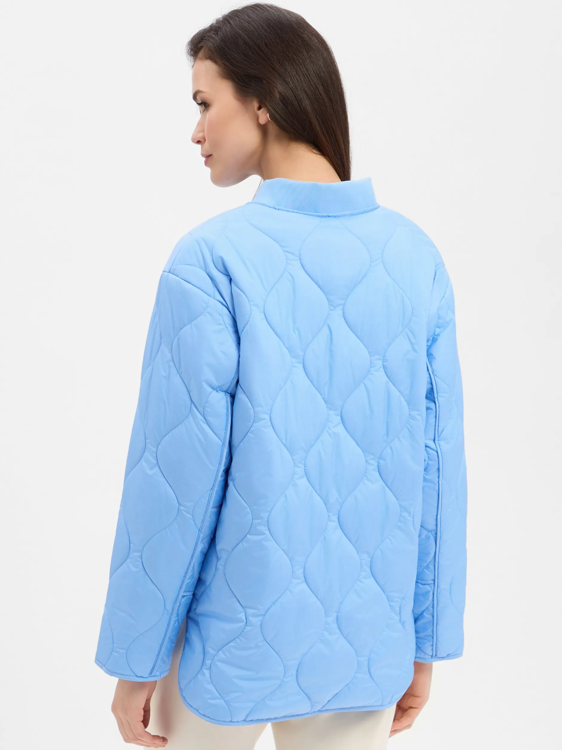 s.Oliver Damen Steppjacke in hellblau
