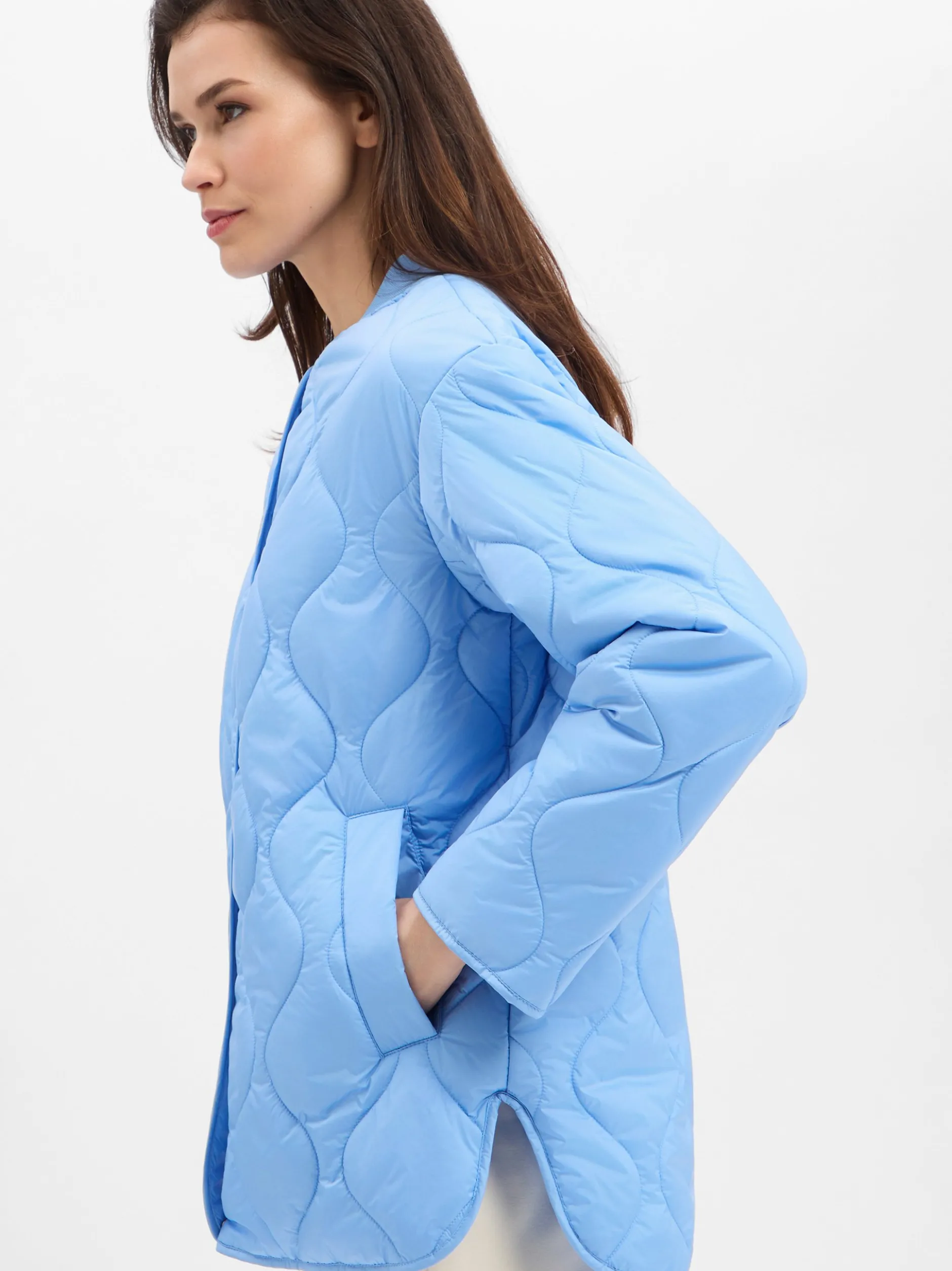 s.Oliver Damen Steppjacke in hellblau