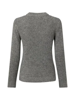 s.Oliver Damen Strickpullover mit Wollanteil in grau