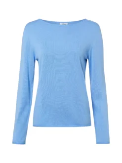 s.Oliver Damen Strickpullover in blau - Ärmel: langarm