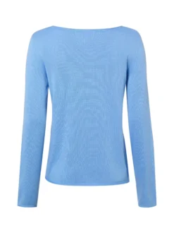 s.Oliver Damen Strickpullover in blau - Ärmel: langarm