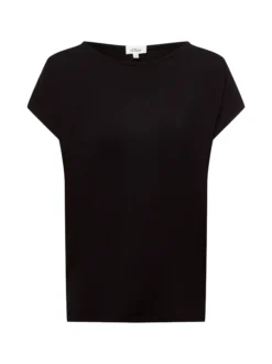 s.Oliver Damen T-Shirt in schwarz - Ausschnitt: Rundhals