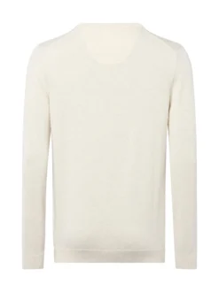 s.Oliver Herren Pullover in ecru - Ausschnitt: Rundhals