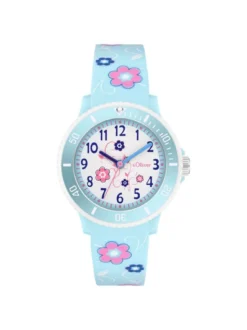 s.Oliver Mädchen Armbanduhr - The Magic Time in blau