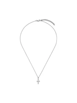 s.Oliver Mädchen Halskette - Cross in silber
