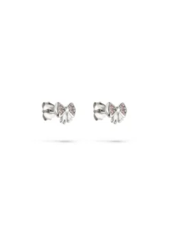 s.Oliver Mädchen Ohrstecker - Bow in silber