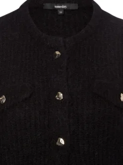 Someday Damen Strickjacke mit Mohair Anteil - Tinara in schwarz