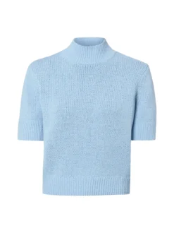 Someday Damen Strickshirt - Tavery Detail in hellblau