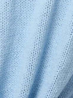 Someday Damen Strickshirt - Tavery Detail in hellblau