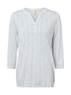 soyaconcept® Damen Blusenshirt - SC-Felicity in beige hellblau
