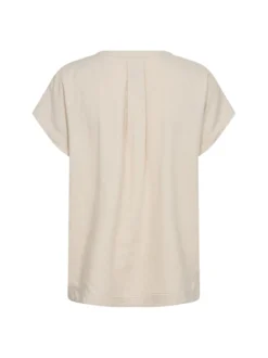 soyaconcept® Damen Blusenshirt mit Leinen-Anteil - SC-Ina in beige