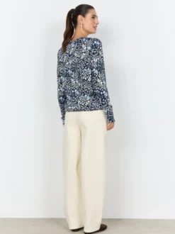 soyaconcept® Damen Langarmshirt - SC-Felicity in marine hellblau