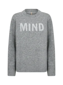 soyaconcept® Damen Strickpullover - SC-Audrey in grau silber