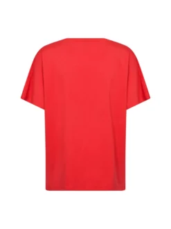 soyaconcept® Damen T-Shirt in rot - Ausschnitt: Rundhals