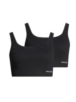 SPEIDEL Damen Bustier - 2er Pack Bio Cotton in schwarz