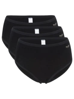SPEIDEL Damen Midi Slip - 3er-Pack Bambus in schwarz