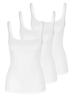 SPEIDEL Damen Unterhemd - 3er Pack bio.cotton in weiß