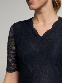 Spieth & Wenksy Damen Dirndlbluse - Arktis in blau