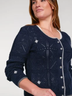 Spieth & Wenksy Damen Strickjacke - Wemka in blau