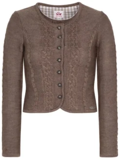 Spieth & Wenksy Damen Trachtenstrickjacke - Bonn in braun