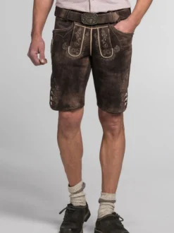 Spieth & Wenksy Herren Lederhose - Alex in braun