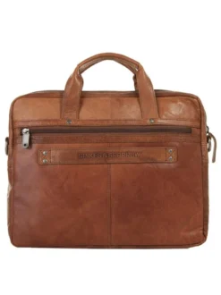 Spikes & Sparrow Unisex Businesstasche in cognac