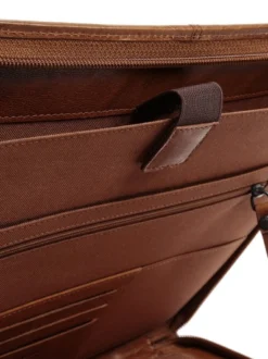 Spikes & Sparrow Unisex Dokumententasche in cognac