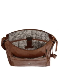 Spikes & Sparrow Unisex Messenger in cognac