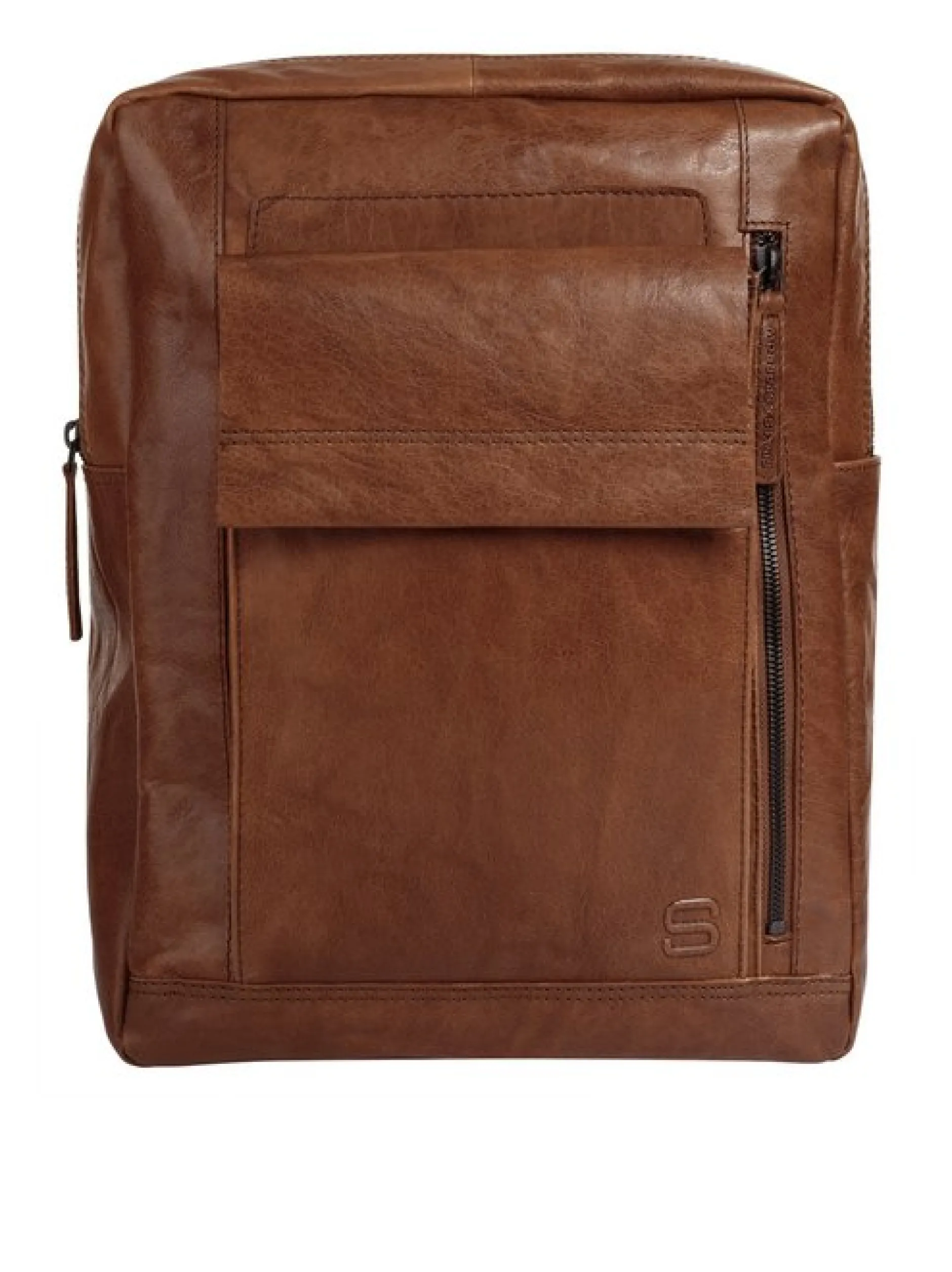 Spikes & Sparrow Unisex Rucksack in cognac